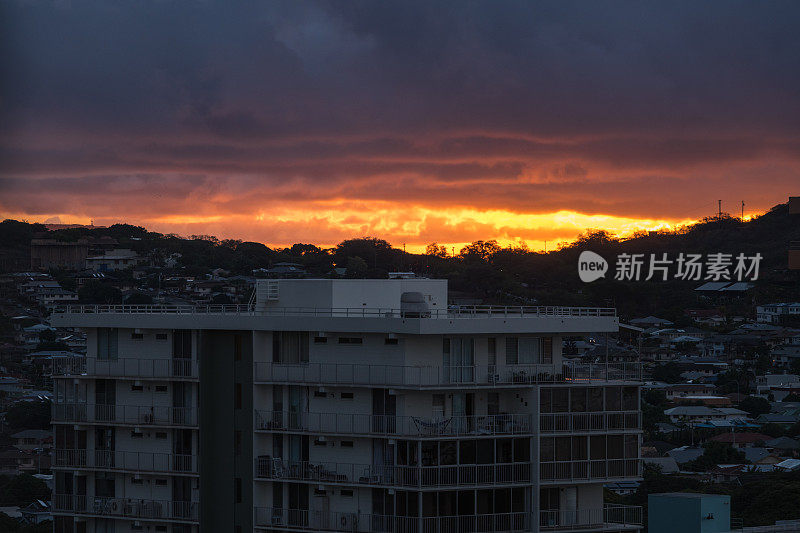 威基基海滩日出