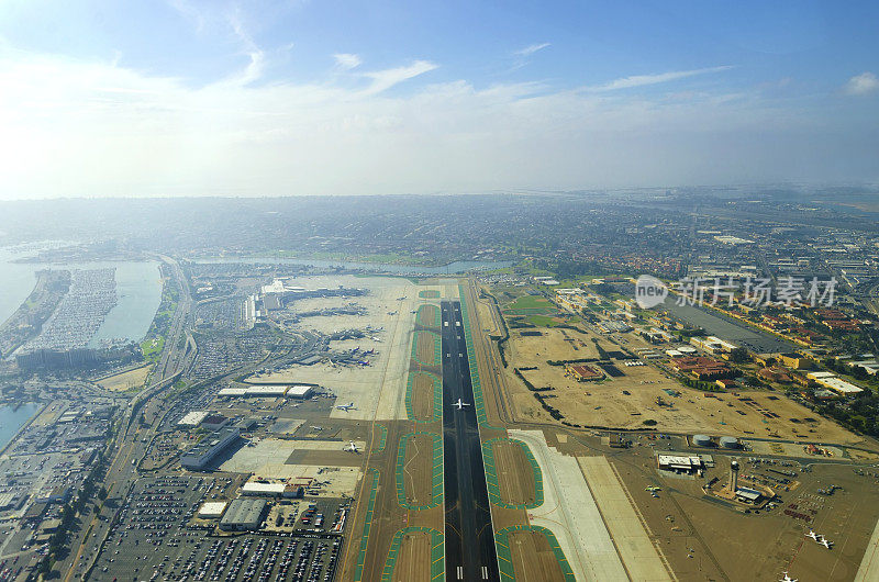 圣地亚哥机场鸟瞰图