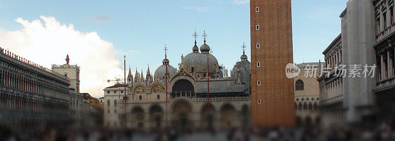 位于圣马可广场广场的圣马可大教堂。意大利威尼斯