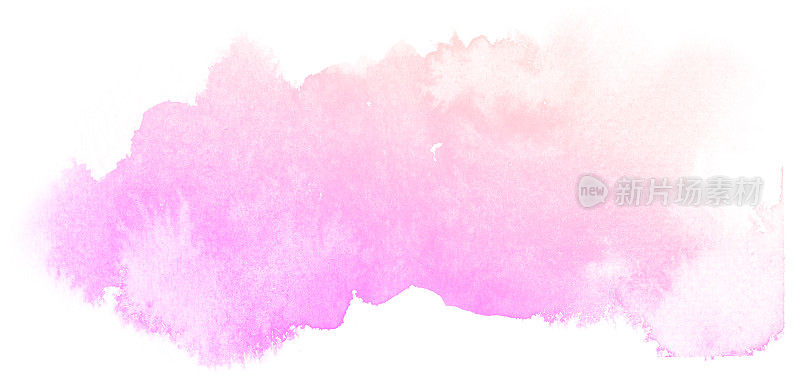 抽象的粉色水彩背景。