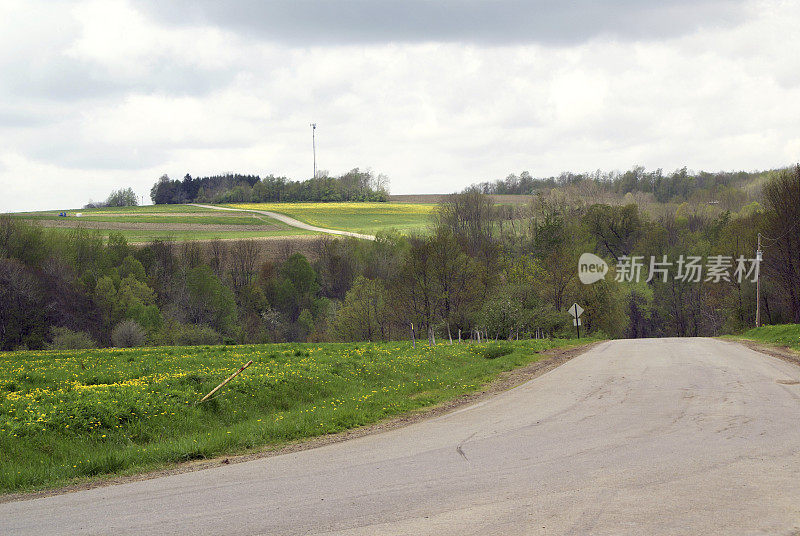 蜿蜒的乡间小路