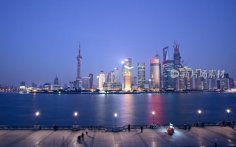 上海的城市,晚上