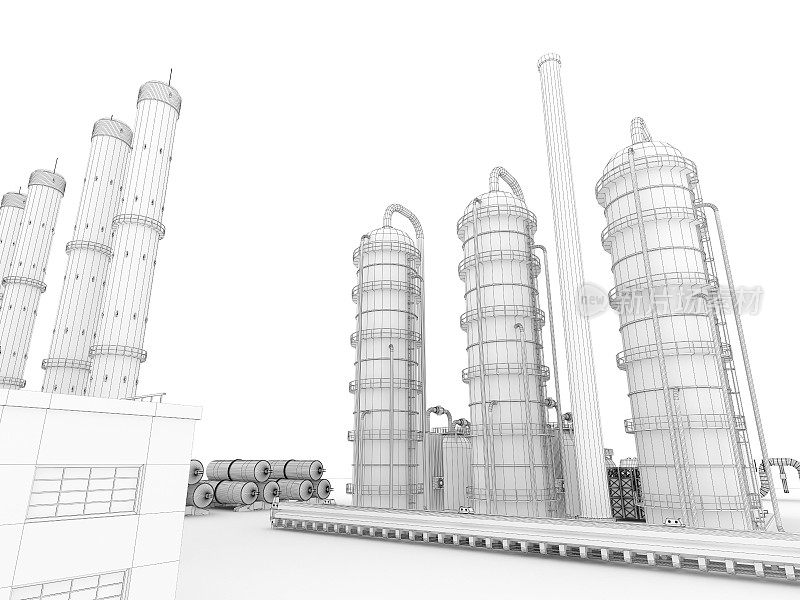 3D草图工业储油罐