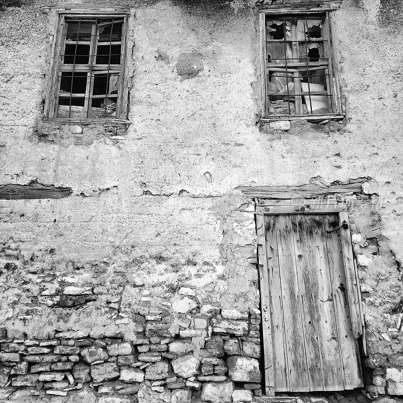旧木门和窗户