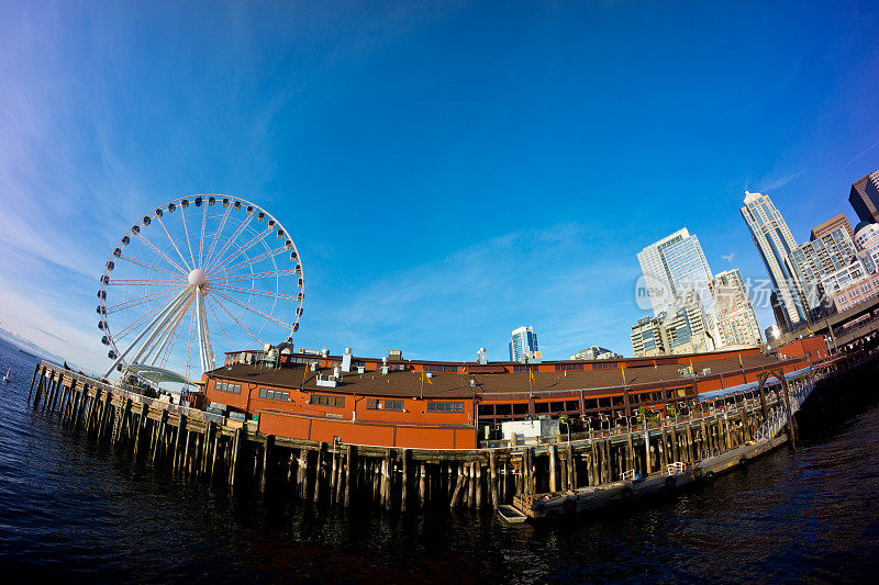 西雅图码头的摩天轮