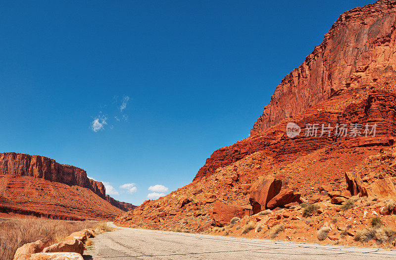 峡谷路，风景道128，摩押，犹他州，美国