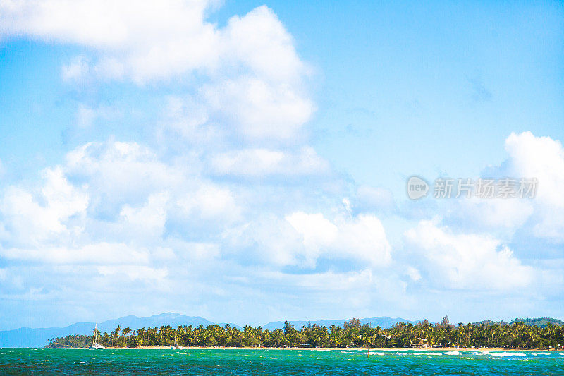 多米尼加共和国的海景