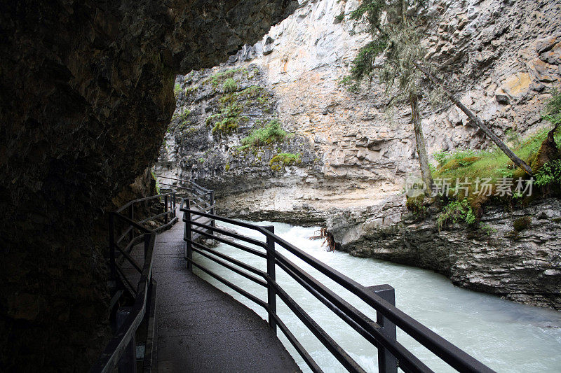 约翰斯顿峡谷徒步旅行路线