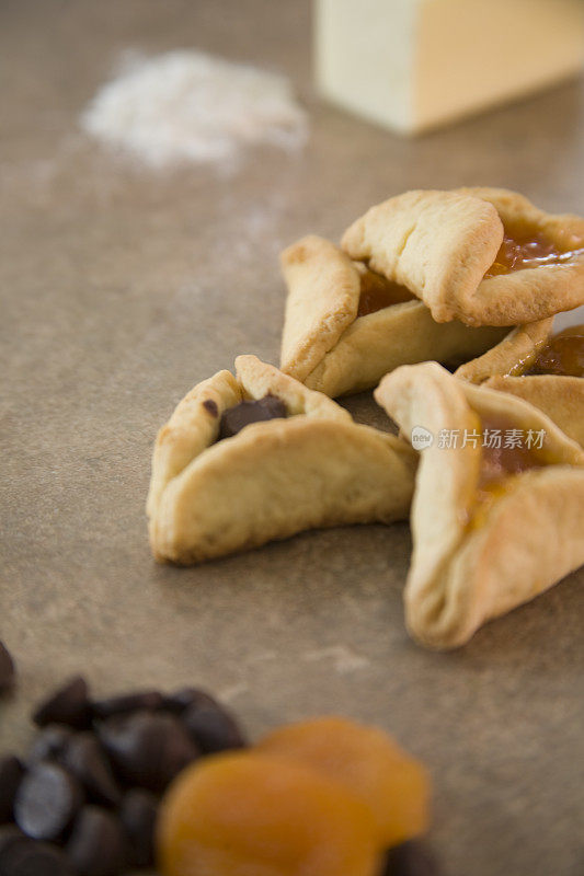 桌上食物的特写镜头