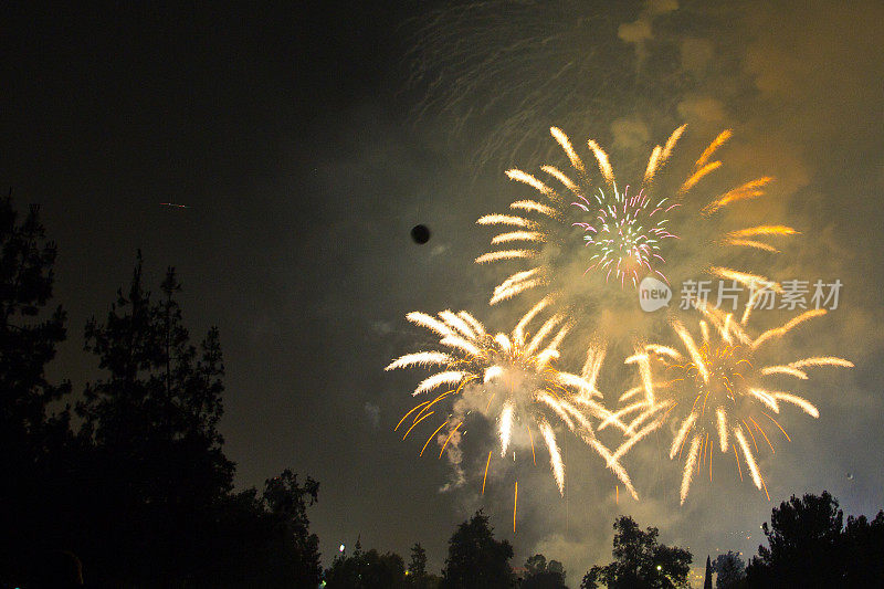 7月4日的烟花庆典，圣诞节和新年