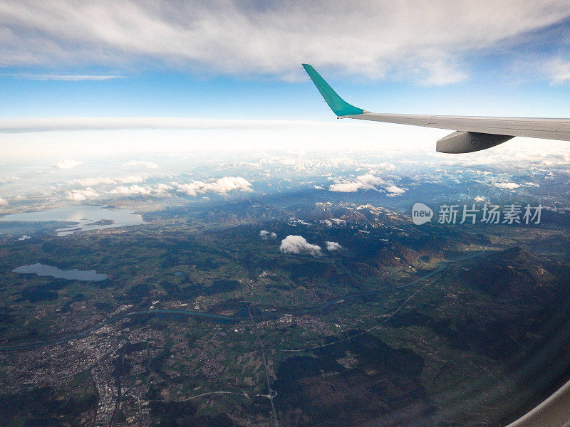 天空中云层的鸟瞰图