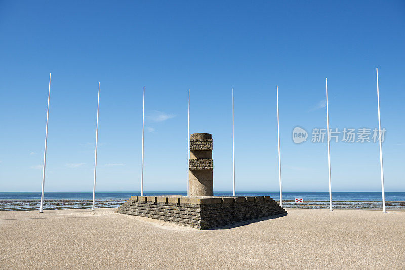法国诺曼底朱诺海滩上的诺曼底登陆纪念日