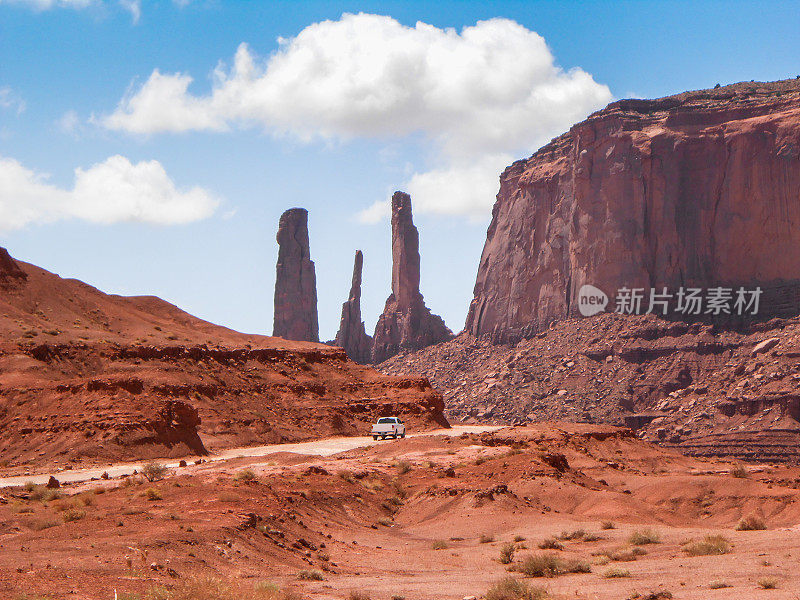 纪念碑谷岩层