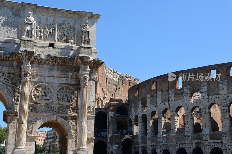 君士坦丁拱门和罗马斗兽场