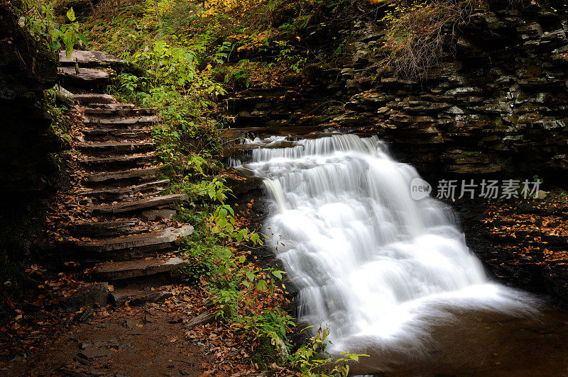 秋天里基茨峡谷州立公园的风景