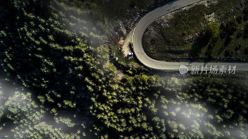 山路空中景观