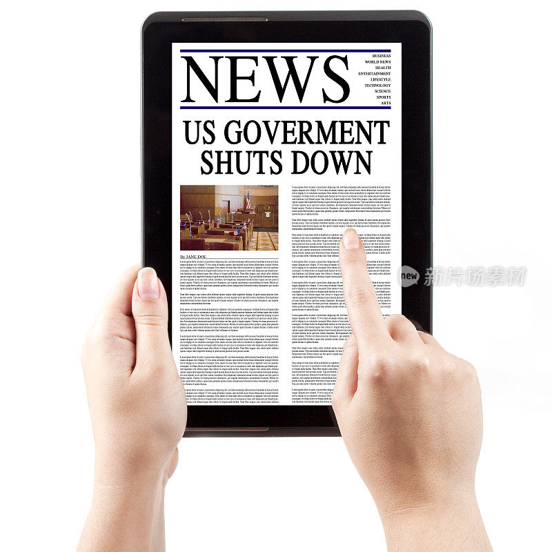 平板电脑新闻-美国政府关闭