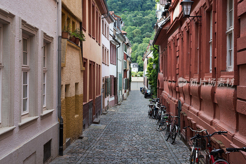 海德堡城市道路，Baden-Württemberg，德国