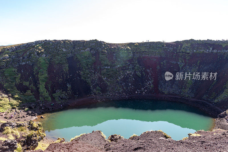 冰岛克里德火山口湖