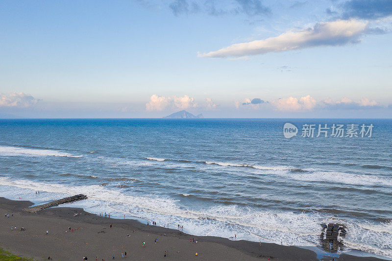 台湾宜兰桂山岛及海滩