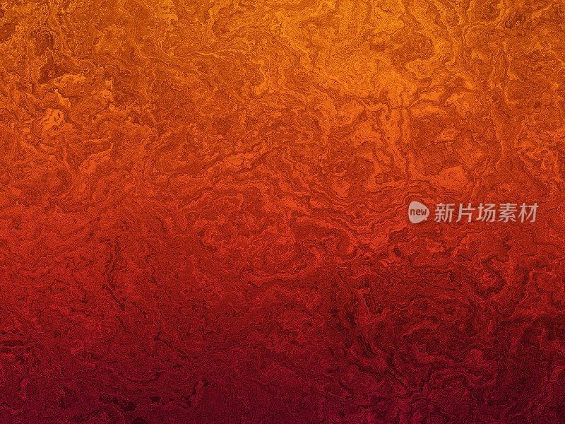 红色橙色金色垃圾背景图案明亮的秋天假日发光梯度渐变抽象大理石灰泥纹理