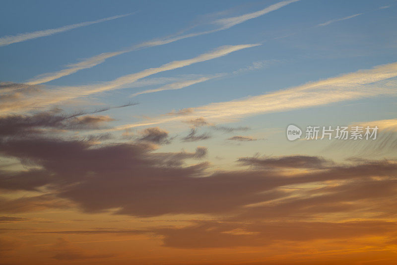 日落或日出天空背景