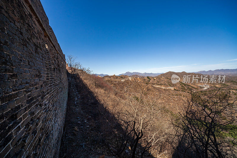 中国长城的堡垒在山区