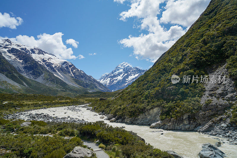 库克山国家公园风景，南岛，新西兰