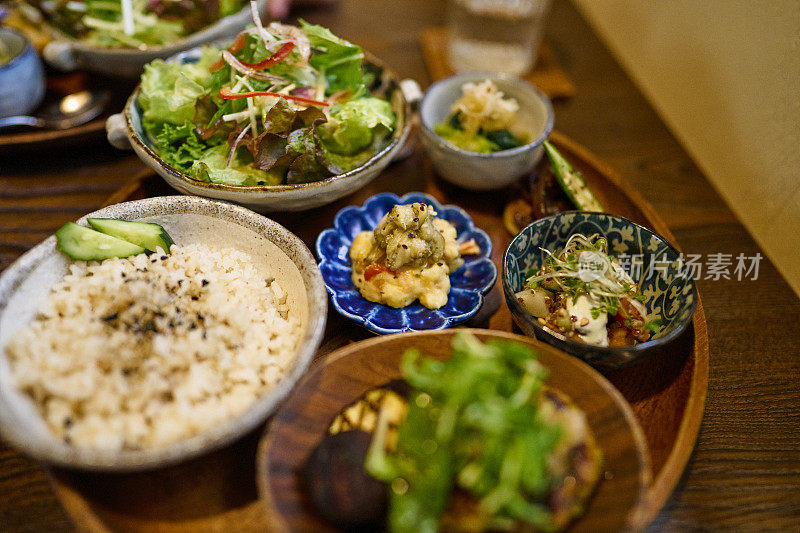 有机蔬菜素食餐盘午餐