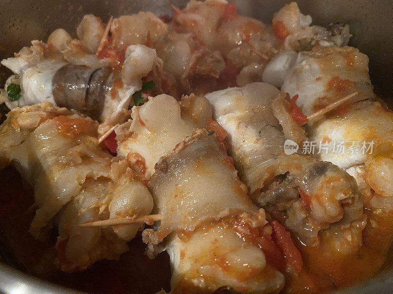 意大利-食物-鳕鱼肚子卷