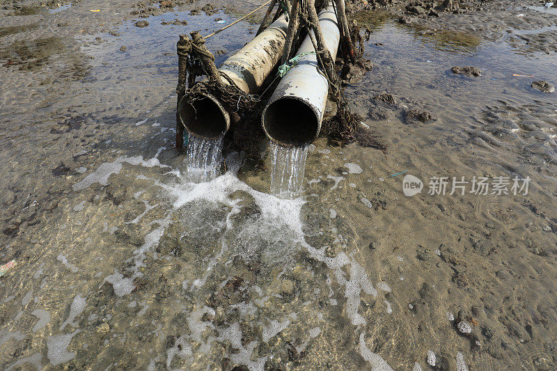 池塘污水排水管