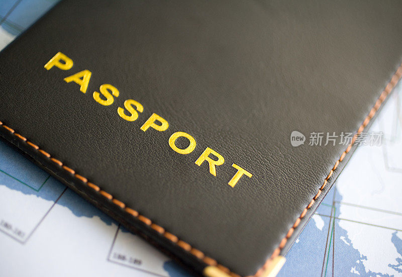 护照和地图