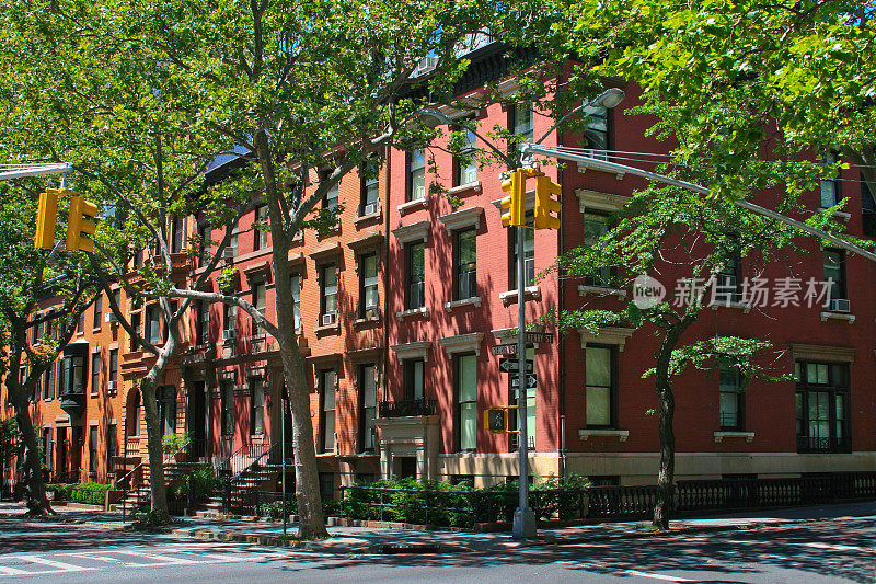 纽约联排别墅，布鲁克林高地。