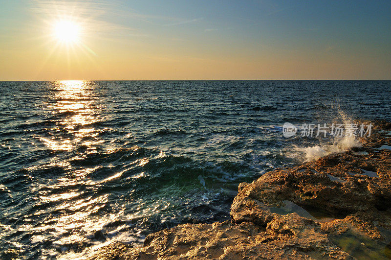 海上日落