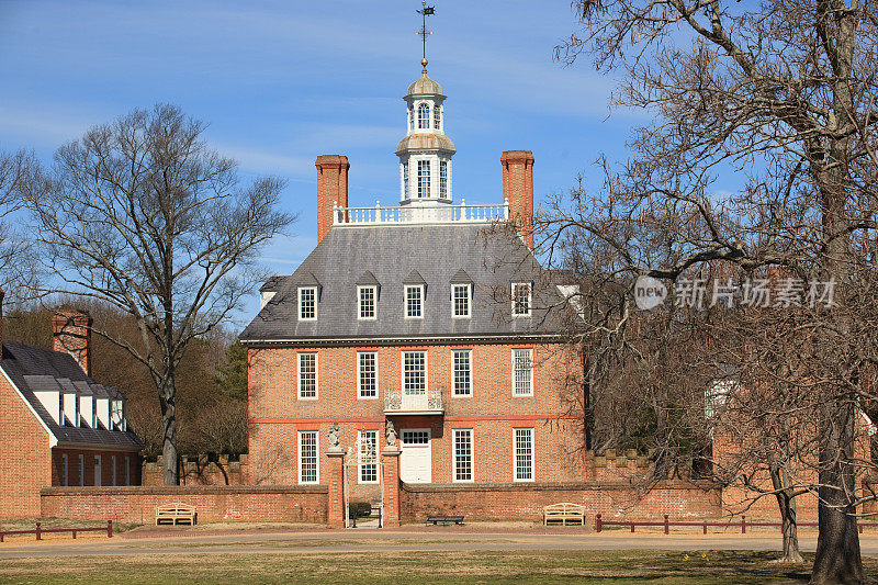 弗吉尼亚威廉斯堡的殖民地建筑