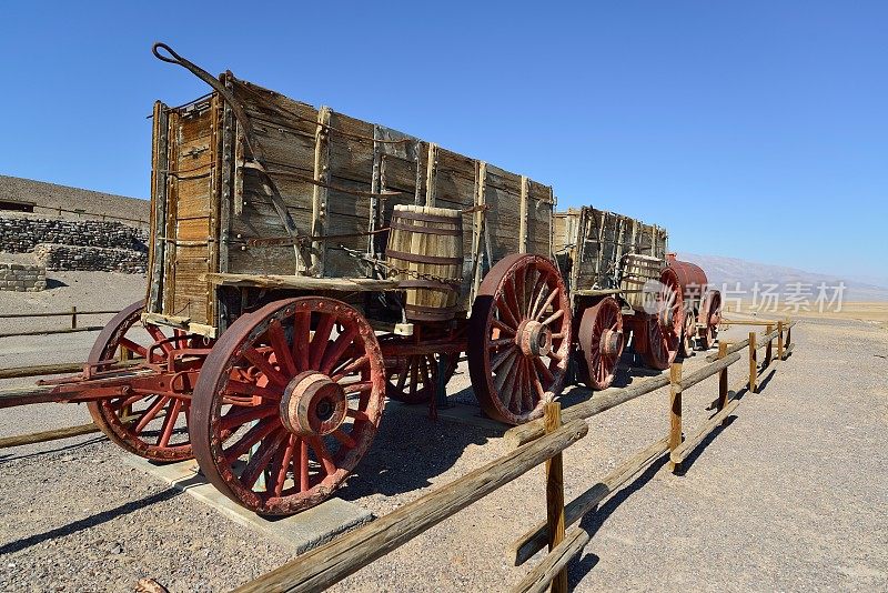 20-Mule团队硼砂。死亡谷的旧马车