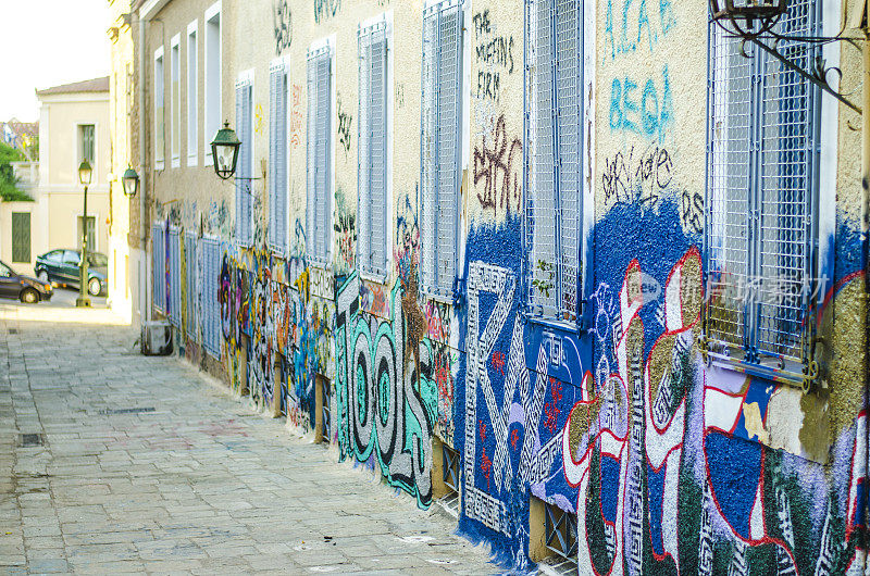 Grafittied墙