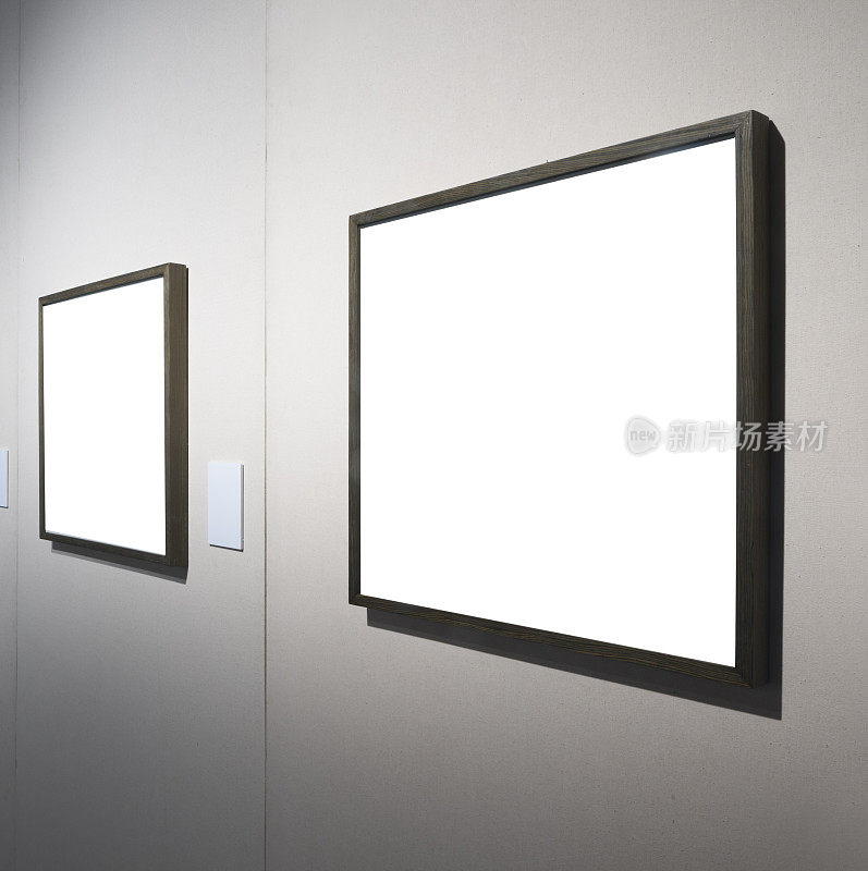 艺术博物馆的空画框