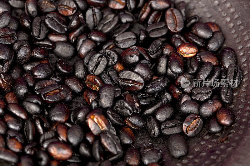 埃塞俄比亚咖啡颗粒。