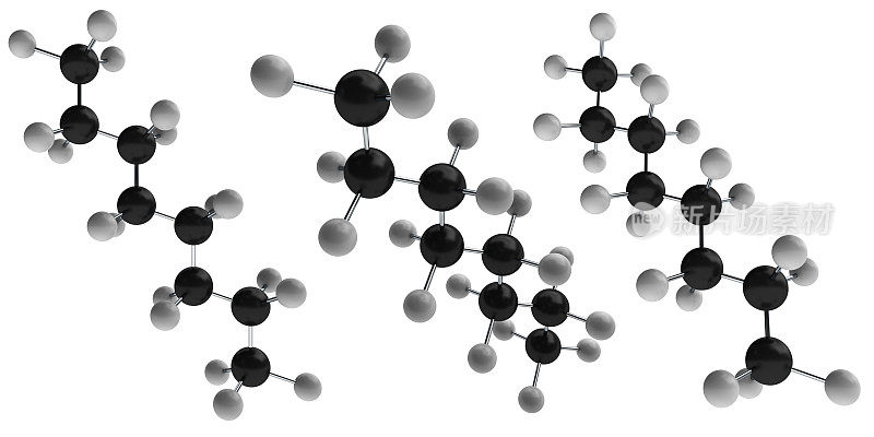 辛烷分子