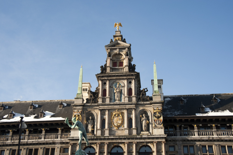 市政厅和布拉博，安特卫普&#8211;比利时。