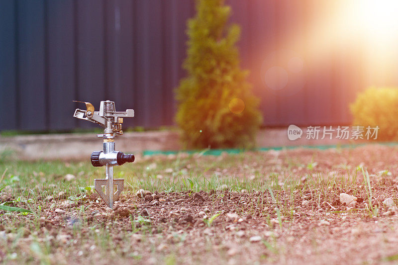 灌溉系统。园艺