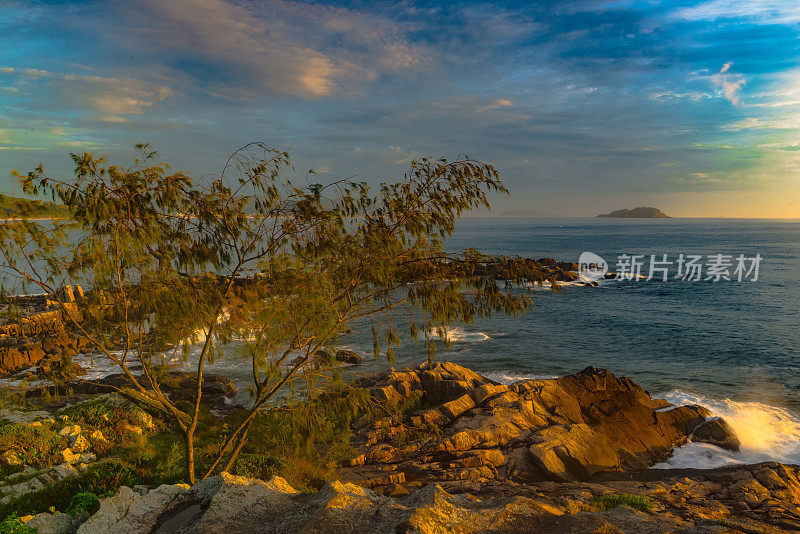 岩石之路-阿马曹海滩，弗洛里亚诺波利斯，圣卡塔琳娜