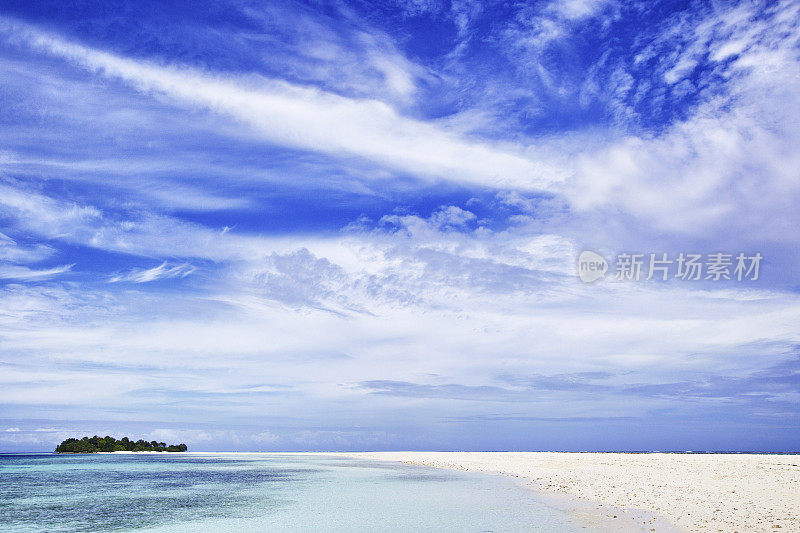 小岛和海滩，西巴丹岛