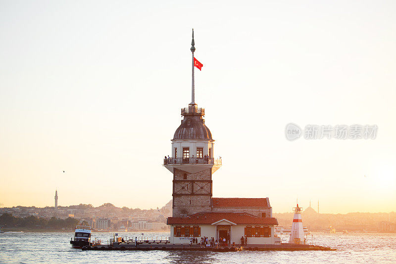 少女Tower-Maiden的Tower-Istanbul-Turkey