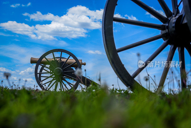 美国内战-大炮在Monocacy国家战场