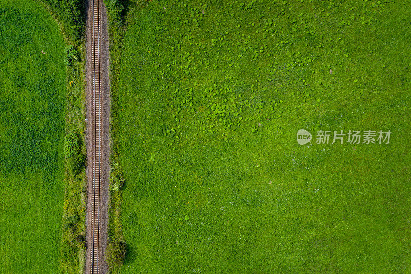 铁路鸟瞰图