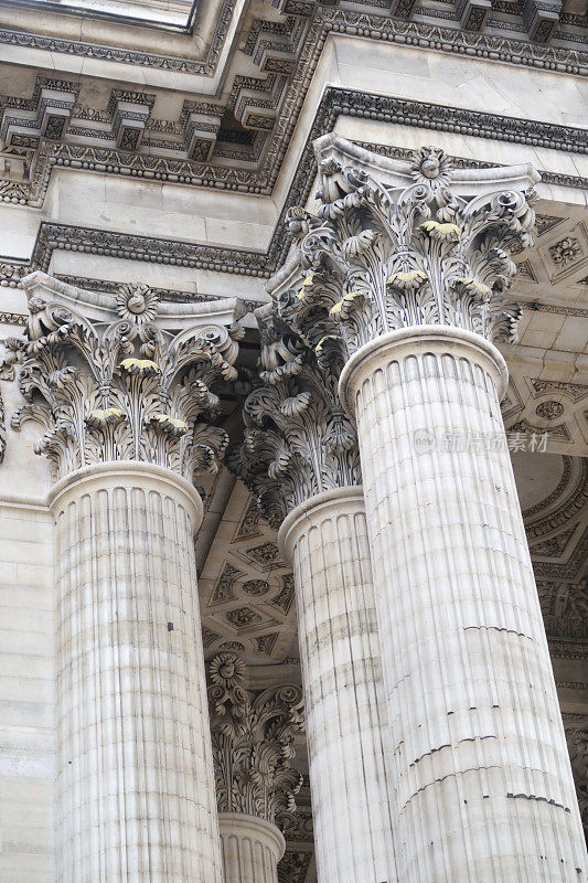 哥特式科林斯柱式建筑巴黎万神殿