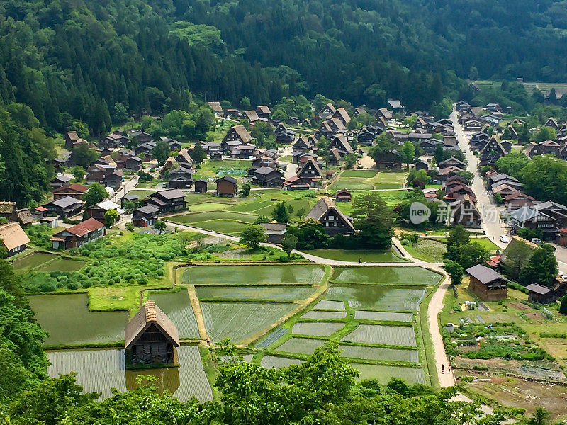 日本独特的白川古村落