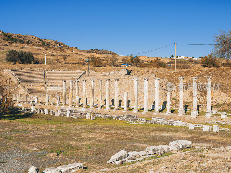 土耳其伊兹密尔，佩加蒙的阿斯克莱皮恩废墟